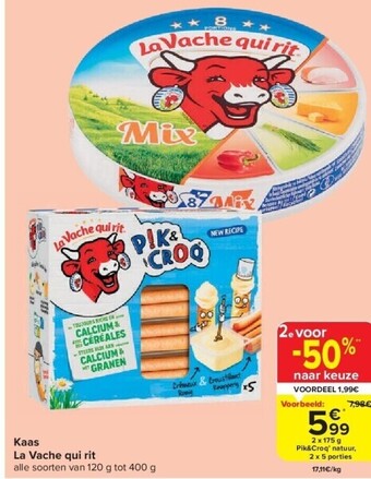 Carrefour Kaas la vache qui rit aanbieding