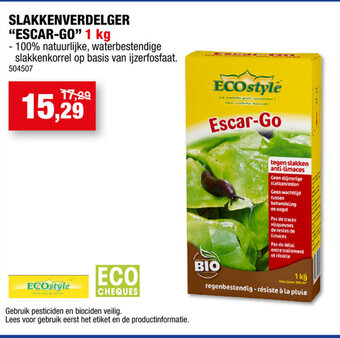 Hubo ECOstyle SLAKKENVERDELGER "ESCAR-GO" 1 kg aanbieding