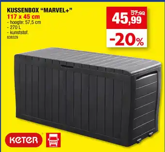 Hubo Keter KUSSENBOX "MARVEL+" 117 x 45 cm aanbieding