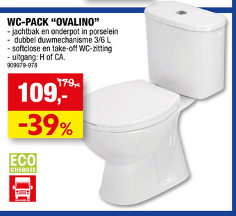 Hubo WC-PACK "OVALINO" aanbieding