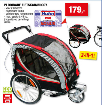 PLOOIBARE FIETSKAR/BUGGY