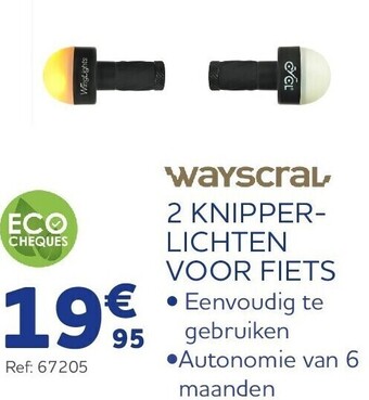 Auto5 2 knipperlichten voor fiets aanbieding