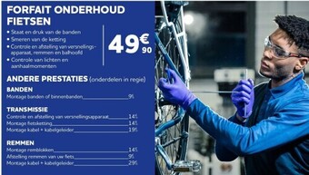 Auto5 Forfait onderhoud fietsen aanbieding