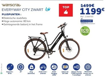 Auto5 Everyway city zwart aanbieding