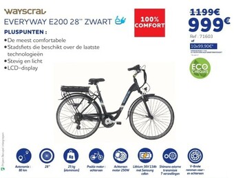 Auto5 Everyway e200 28’’ zwart aanbieding