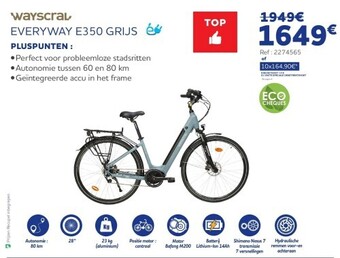 Auto5 Everyway e350 grijs aanbieding