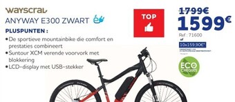 Auto5 Anyway e300 zwart aanbieding