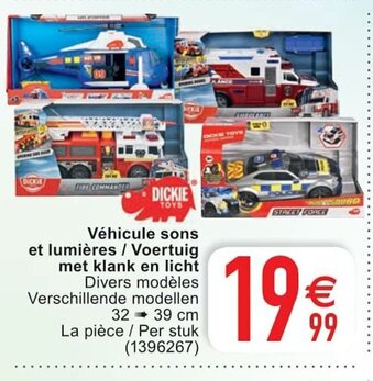 Cora Véhicule sons et lumières / Voertuig met klank en licht aanbieding