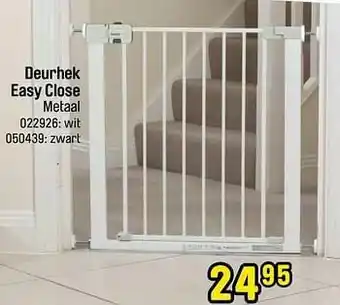 Happyland Deurhek easy close metaal wit aanbieding
