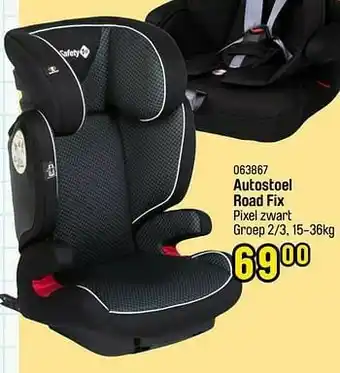 Happyland Autostoel road fix pixel zwart aanbieding