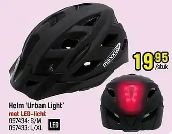 Happyland Helm urban light met led-licht aanbieding