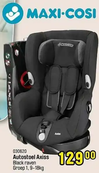Autostoel axiss black raven