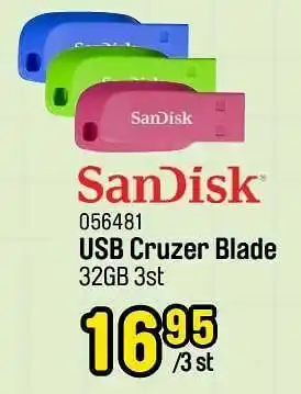 Happyland Usb cruzer blade aanbieding