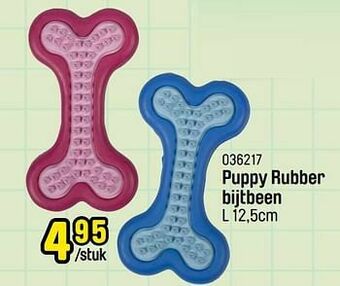 Happyland Puppy rubber bijtbeen aanbieding