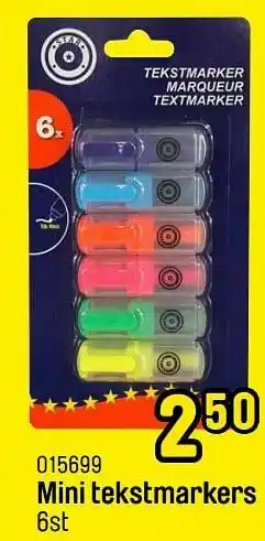 Happyland Mini tekstmarkers aanbieding
