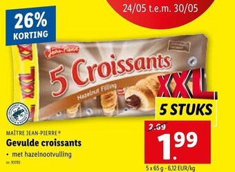MAÎTRE JEAN-PIERRE Gevulde croissants