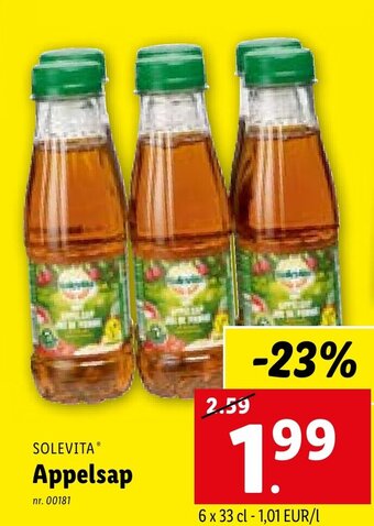 Lidl SOLEVITA Appelsap aanbieding