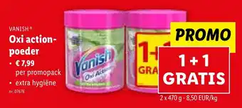 Lidl VANISH Oxi action- poeder aanbieding