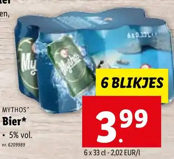 MYTHOS Bier 6 BLIKJES
