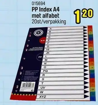 Happyland Pp index a4 met alfabet aanbieding