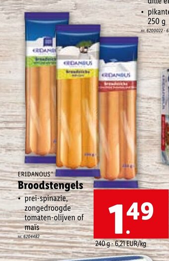 Lidl ERIDANOUS Broodstengels aanbieding