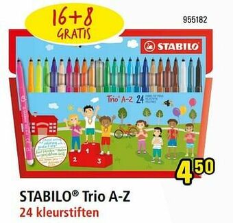 Happyland Stabilo trio a-z aanbieding