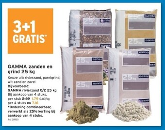 GAMMA Gamma zanden en grind 25 kg aanbieding