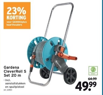 GAMMA Gardena cleverroll s set 20 m aanbieding