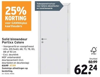 Solid binnendeur portixx colore