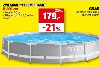 Hubo Zwembad “prism frame” ø 366 cm aanbieding