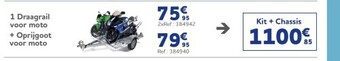 1 draagrail voor moto