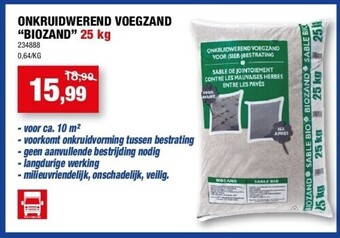 Hubo Onkruidwerend voegzand “biozand” 25 kg aanbieding