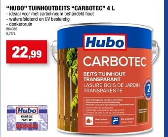 Hubo “hubo” tuinhoutbeits “carbotec” 4 l aanbieding