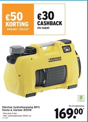 GAMMA Kärcher hydrofoorpomp bp3 home & garden 800w aanbieding