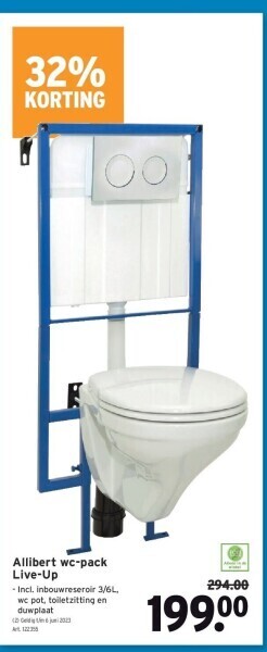 GAMMA Allibert wc-pack live-up aanbieding