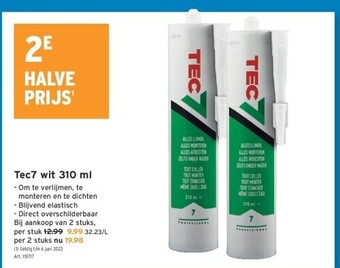 GAMMA Tec7 wit 310 ml aanbieding