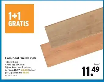 GAMMA Laminaat welsh oak - dikte 8 mm aanbieding