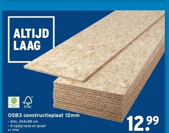 GAMMA Osb3 constructieplaat 12mm aanbieding