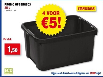 Hubo Promo opbergbox 25 l aanbieding