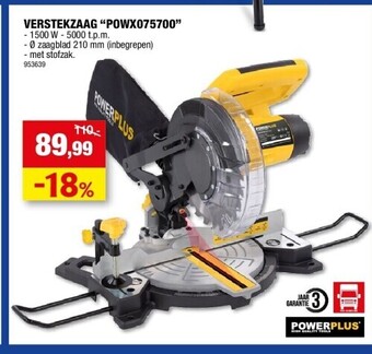Hubo Verstekzaag “powx075700” - 1500 w aanbieding