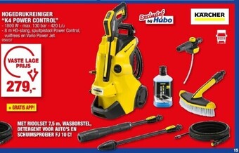 Hubo Hogedrukreiniger “k4 power control” aanbieding