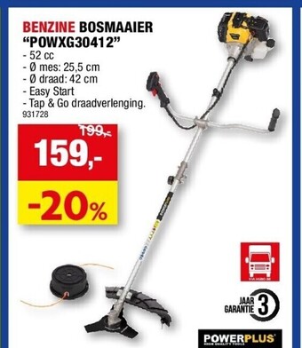 Hubo Benzine bosmaaier “powxg30412” aanbieding