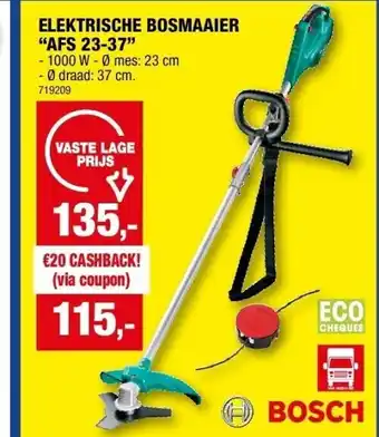 Hubo Elektrische bosmaaier “afs 23-37” - 1000 w aanbieding