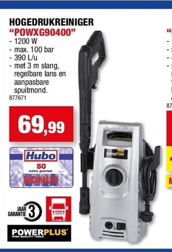 Hubo Hogedrukreiniger “powxg90400” aanbieding