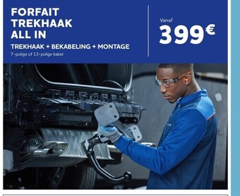 Auto5 Forfait trekhaak all in trekhaak + bekabeling + montage aanbieding