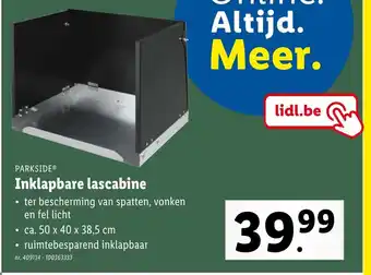 Lidl PARKSIDE Inklapbare lascabine aanbieding
