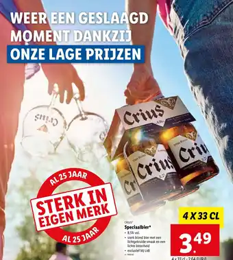Lidl CRIUS Speciaalbier 8,5% vol. 4 x 33cl aanbieding
