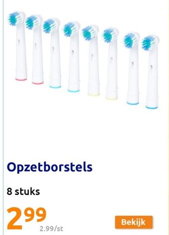 Opzetborstels 8 stuks
