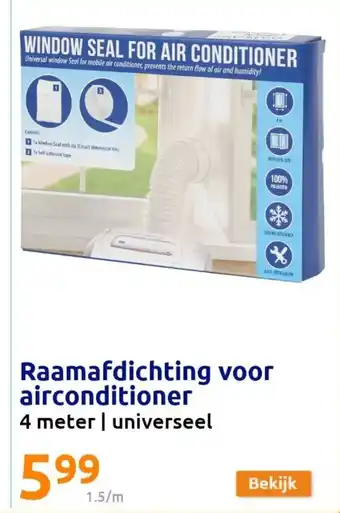 Action Raamafdichting voor airconditioner 4 meter | universeel aanbieding