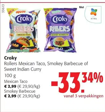 Colruyt Croky Rollers Mexican Taco 100g aanbieding
